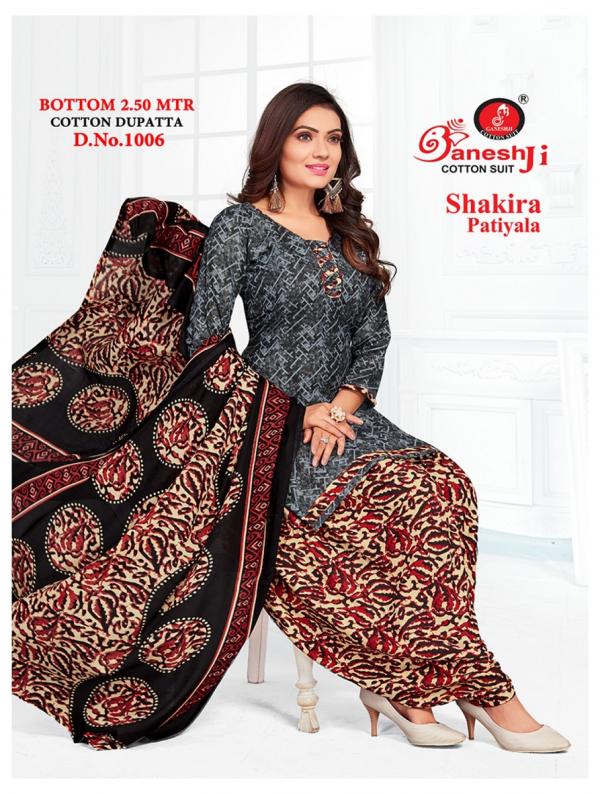 Ganeshji Shakira Vol-1 Indo Cotton Designer Dress Material